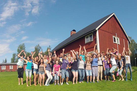 Gruppenbild in Schweden