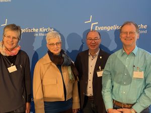 Petra Stroh, Superintendentin Andrea Aufderheide, Pfarrer Joachim Triebel-Kulpe und Frank Schumann (v.l.) vertraten den Kirchenkreis Altenkirchen (PES)