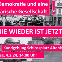 Kundgebung für Demokratie und eine solidarische Gesellschaft in Altenkirchen