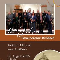 120 Jahre Posaunenchor Birnbach – Jubiläumskonzert