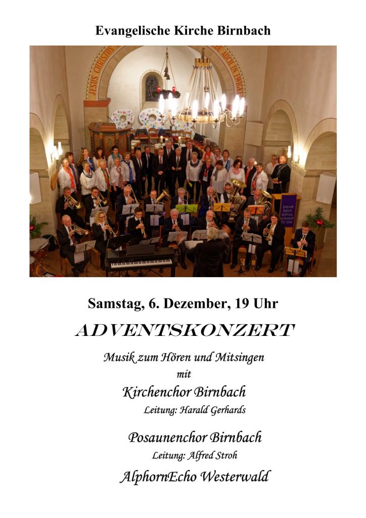Adventskonzert in Birnbach am 6. Dezember 2025