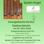 Plakat Orgeleinweihung Gebhardshain