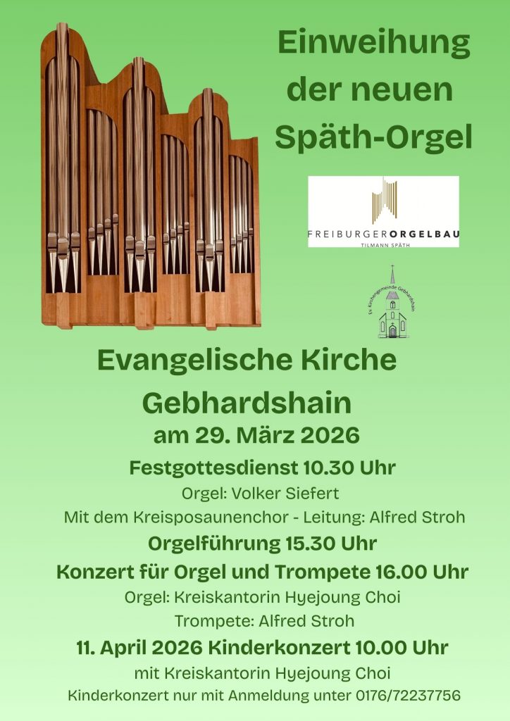 Plakat Orgeleinweihung Gebhardshain